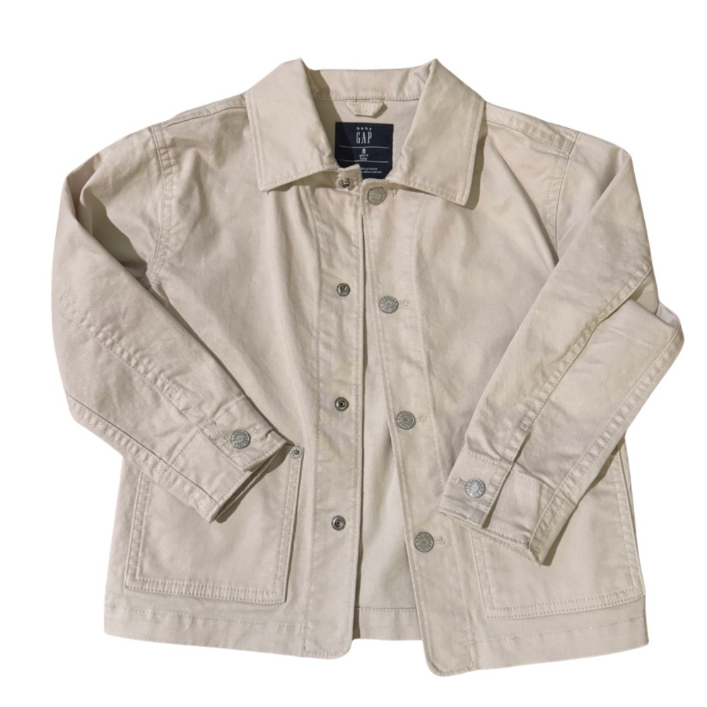 GAP Kids Light Tan Jean Jacket - Size 5